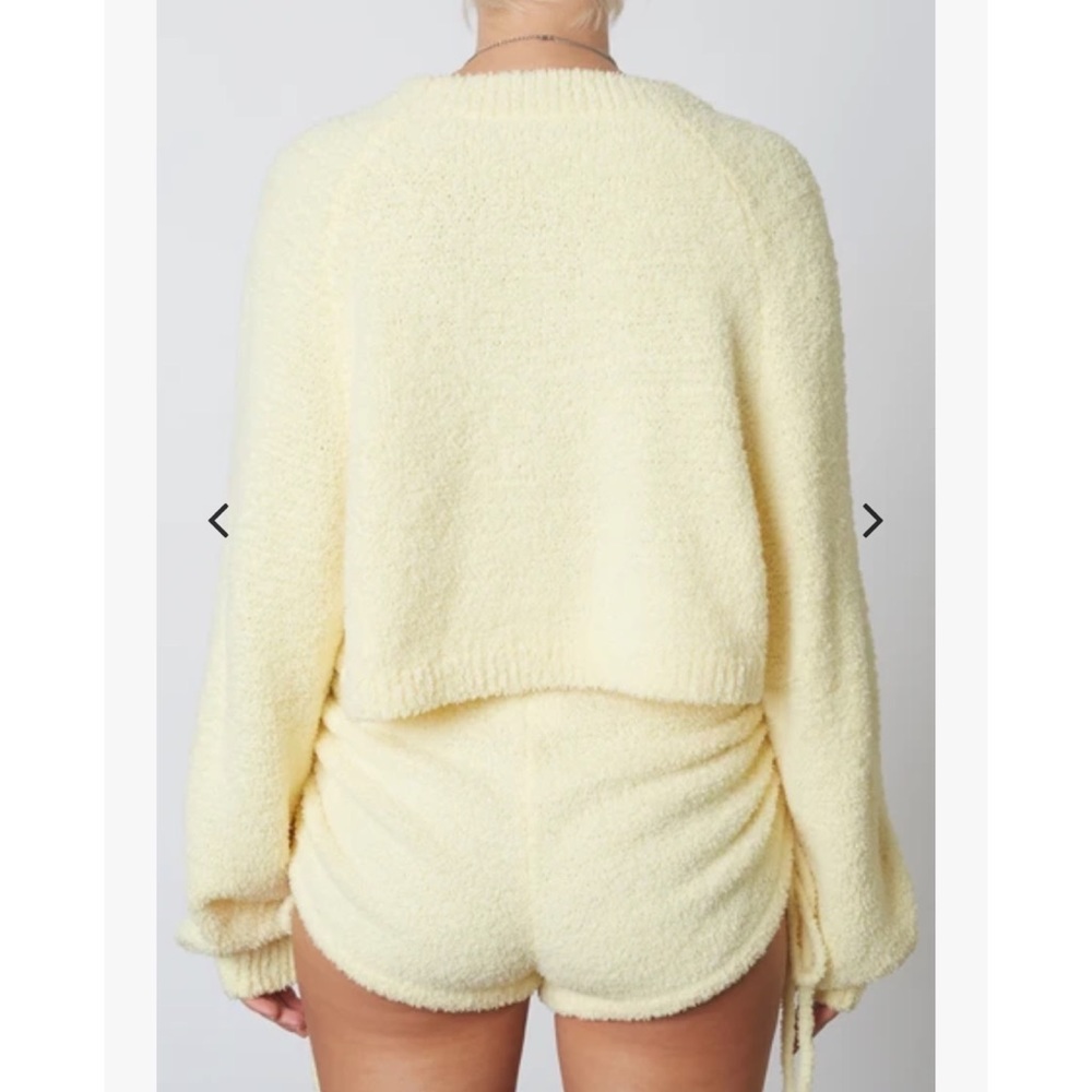 NIA Cropped Raglan Sweater - Lemmon - Picture 4 of 6